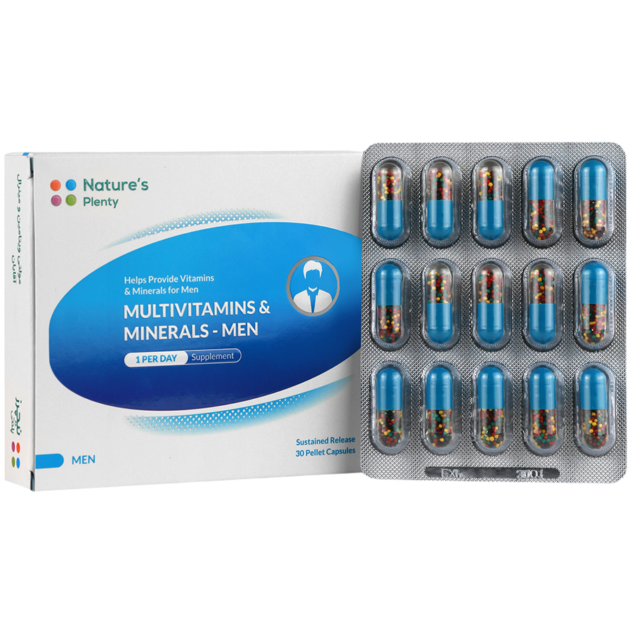 کپسول مولتی ویتامین و مینرال آقایان نیچرز پلنتی