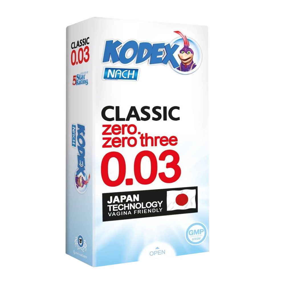 کاندوم فوق نازک کدکس مدل Classic 0.03 بسته 12 عددی