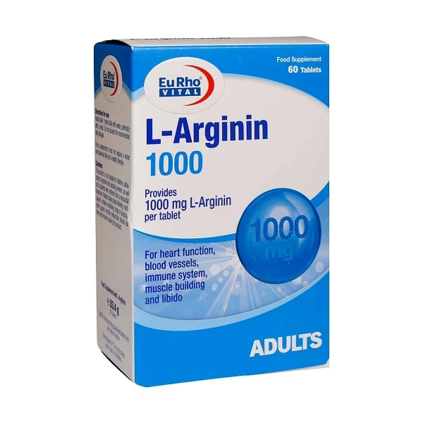 قرص ال آرژینین 1000 میلی‌گرم یوروویتال 60 عددی