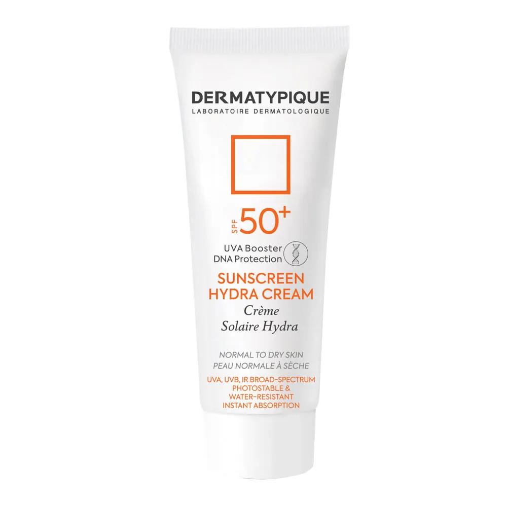 کرم ضد آفتاب بی‌رنگ هیدرا درماتیپیک SPF50+ مناسب پوست نرمال تا خشک