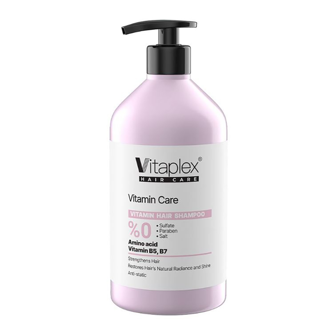 شامپو ویتامینه فاقد سولفات ویتاپلکس Vitamin Care مناسب موهای خشک و نرمال