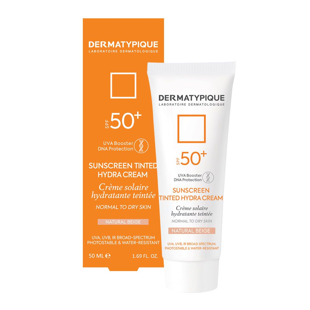 کرم ضد آفتاب رنگی درماتیپیک SPF50+ بژ روشن مناسب پوست  خشک